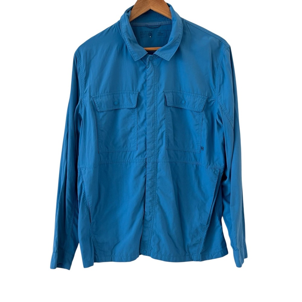 Mountain Hardwear Echo Lake Shirt Jacket Mens Size L Snap‎ Front Outdoors Hiking